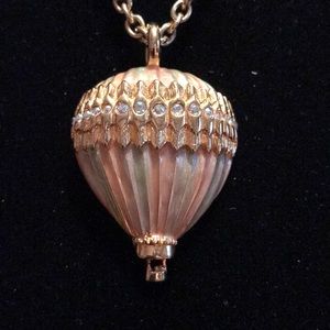 Hot Air Balloon pendent with CZs & enamel designs.